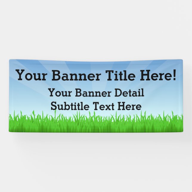 Kundenspezifisches personalisiertes 6' weit banner (Horizontal)