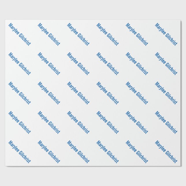 Kundenspezifisches personalisiertes geschenkpapier (Saum)