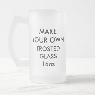 Kundenspezifisches personalisiertes großes mattglas bierglas