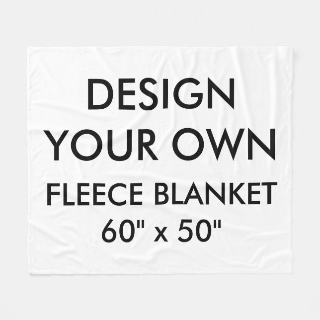 Kundenspezifisches personalisiertes MED. 60" x 50" Fleecedecke (Vorderseite (Horizontal))