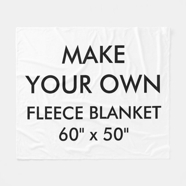 Kundenspezifisches personalisiertes MED. 60" x 50" Fleecedecke (Vorderseite (Horizontal))