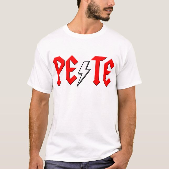 kundenspezifisches PETER-Rock-and-RollShirt T-Shirt (Vorderseite)