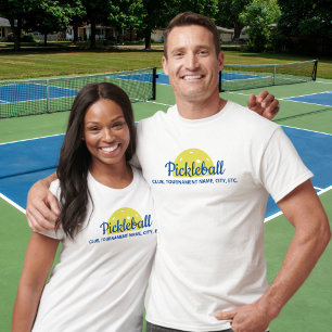 Kundenspezifisches Pickleball Shirt, Stadt, Club,  T-Shirt