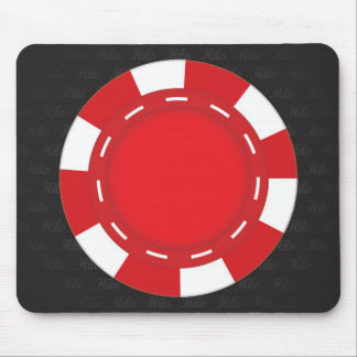 Kundenspezifisches Poker-Mausunterlage-Rot Mousepad