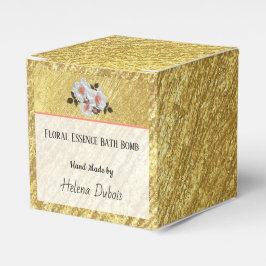 Kundenspezifisches Produkt aus Gold und Blütenbomb Geschenkschachtel