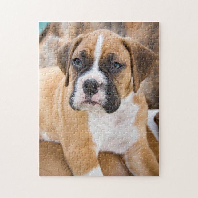 Kundenspezifisches Puzzle-Foto - Boxer-Hundezucht (Vertikal)