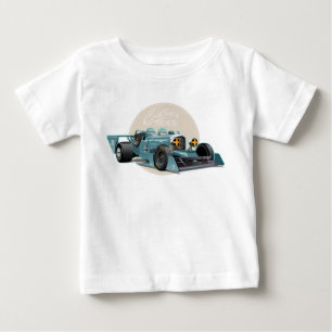 Kundenspezifisches Retro-Rennwagenkonzept Baby T-shirt