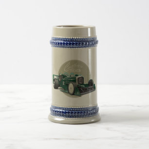 Kundenspezifisches Retro-Rennwagenkonzept Bierglas