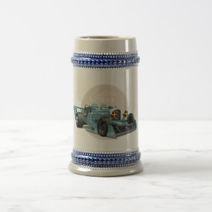 Kundenspezifisches Retro-Rennwagenkonzept Bierglas