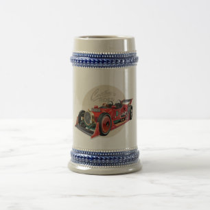 Kundenspezifisches Retro-Rennwagenkonzept Bierglas