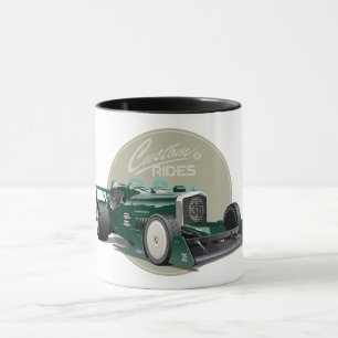 Kundenspezifisches Retro-Rennwagenkonzept Tasse