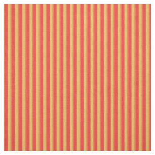 Kundenspezifisches rotes orange Gelb-gestreiftes Stoff