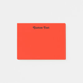 Kundenspezifisches Rotes/Orange Post-it Klebezettel