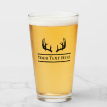 Kundenspezifisches Rotwild-Jagd-Bier-Glas Tumblr