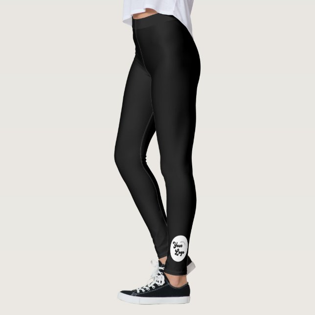 Kundenspezifisches Round Circle Business Logo Stil Leggings (Links)