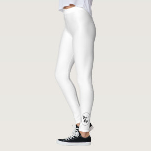 Kundenspezifisches Round Circle Business Logo Stil Leggings