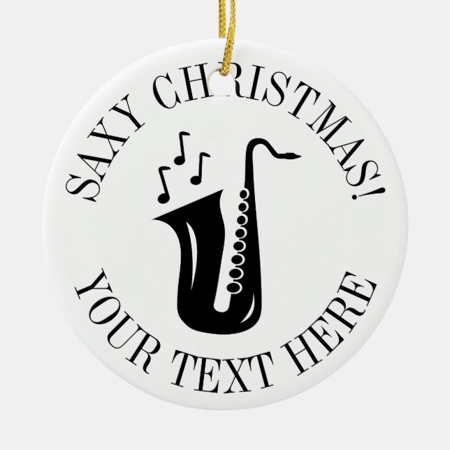 Kundenspezifisches saxaphone keramik ornament (Vorne)