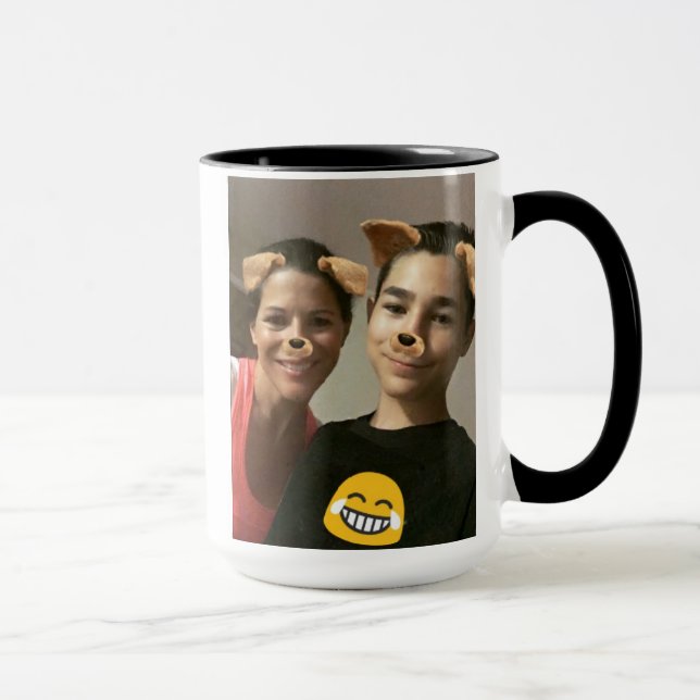Kundenspezifisches Schwarzes 15 Foto der Tasse (Rechts)