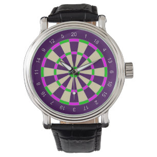 Kundenspezifisches schwarzes Vintages Leder Armbanduhr
