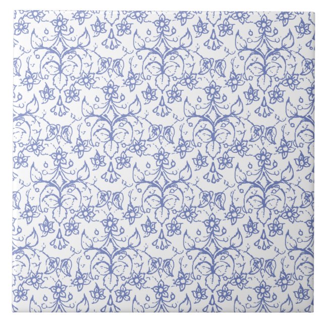 Kundenspezifisches Singrün-Blau auf weißem Fliese (Vorderseite)