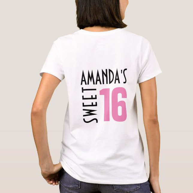 Kundenspezifisches T-Shirt | des Bonbon-16 (Rückseite)