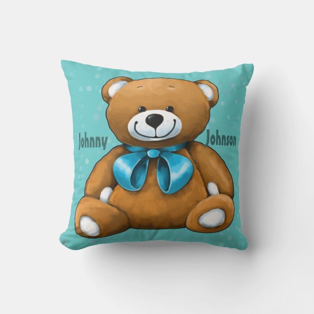 Kundenspezifisches Teddybärkissen Kissen (Vorderseite)