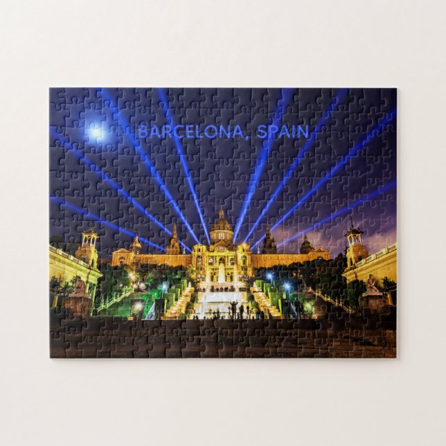 Kundenspezifisches Text BARCELONA-Fotopuzzlespiel (Horizontal)