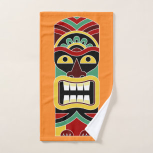 Kundenspezifisches Tuch Hand2 coolen Tiki Totems
