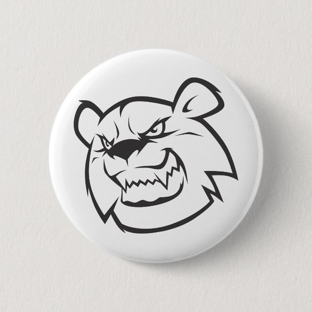 Kundenspezifisches verärgertes Bärn-Kontur-Logo Button (Vorderseite)