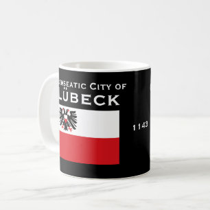 Kundenspezifisches Wappen Lübecks - Deutschlands Kaffeetasse