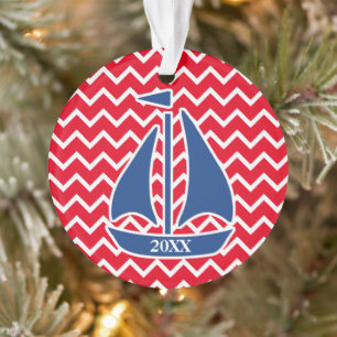 Kundenspezifisches Zickzack Muster des blauen Ornament