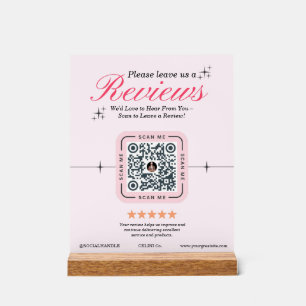Kundenübersicht Benutzerdefiniert - rosa Feminine Acrylschild