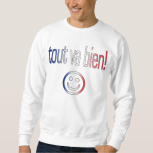 Kundenwerber VA Bien! Französische Flaggen-Farben Sweatshirt