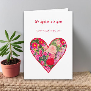 Kundenwerbung zum Valentinstag für Kleinunternehme Karte