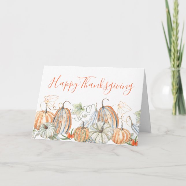 Kundenzufriedenheit Thanksgiving Karte (Vorderseite)