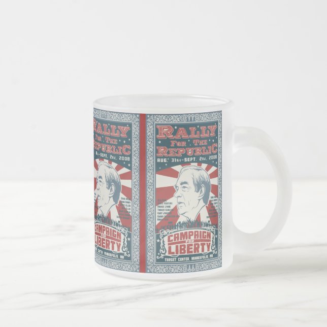 Kundgebung für die Republik-Tasse Mattglastasse (Rechts)