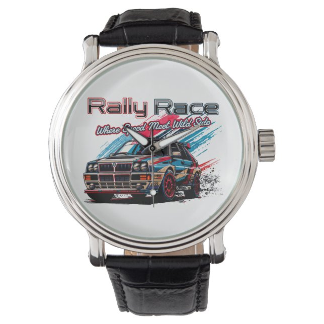 KUNDGEBUNG RACE VINTAG - WENN GESCHWINDIGKEIT WILD ARMBANDUHR (Vorderseite)