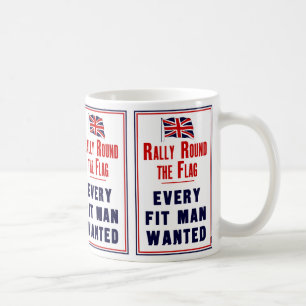 Kundgebung rund um die Flagge ~ Jeder Gewollt Fit- Kaffeetasse