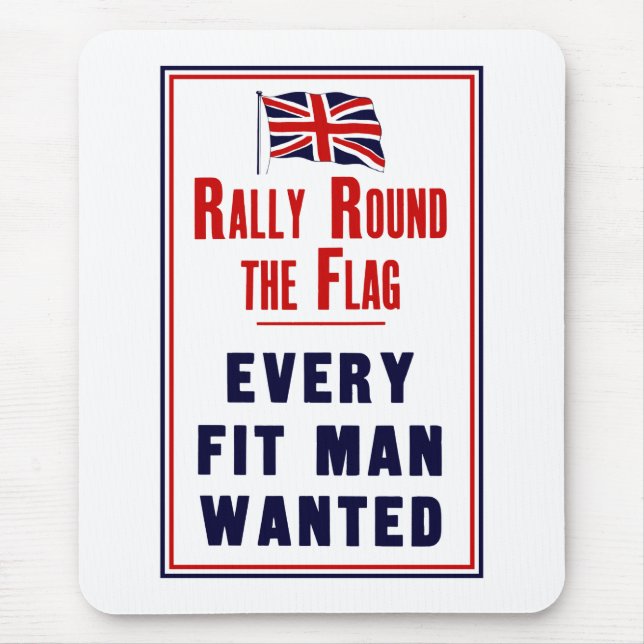 Kundgebung rund um die Flagge ~ Jeder Gewollt Fit- Mousepad (Vorne)