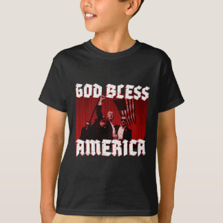 Kundgebung schießt Gott segne Amerika 2024 T-Shirt