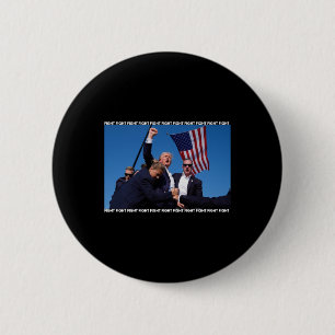 Kundgebung schockiert Trump auf Trump-Einführung Button