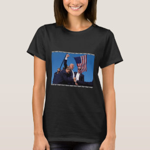 Kundgebung schockiert Trump auf Trump-Einführung T-Shirt