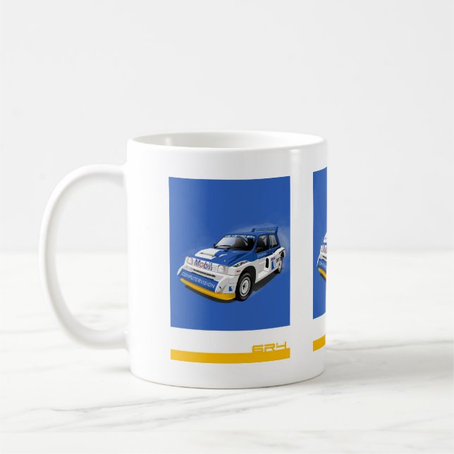 Kundgebungs-Auto-Tasse der Metro-6R4 Kaffeetasse (Links)