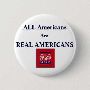 Kundgebungs-Quadrat, ALLE Amerikaner sind Button