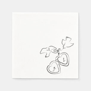 Kundiges Hochzeitscocktail Napkins Serviette