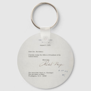 Kündigungsbrief Präsidenten-Richard M. Nixon Schlüsselanhänger