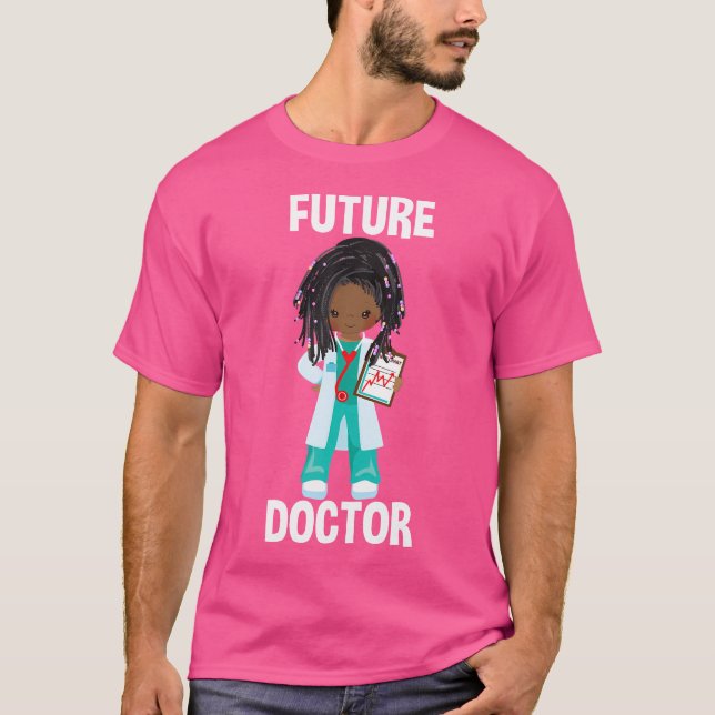 Künftige Ärztekostüme geben vor, Afrika Amerika zu T-Shirt (Vorderseite)