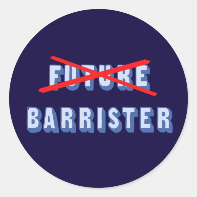 Künftige Barriere nicht mehr Runder Aufkleber (Vorderseite)