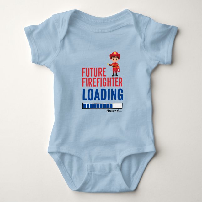 Künftige Feuerwehrlade macht sich selbst zum Trend Baby Strampler (Vorderseite)