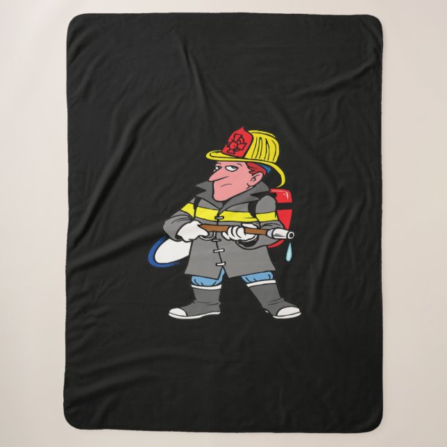 Künftige Feuerwehrschläuche Jacket & Helm Rescue Sherpadecke (Vorderseite)